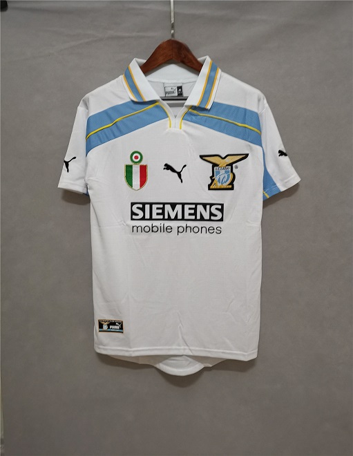 AAA Quality Lazio 00/01 Away White Soccer Jersey